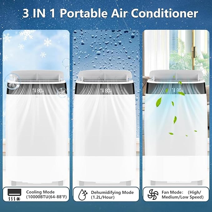 GAOMON 10, 000 BTU Portable Air Conditioner - Image 4