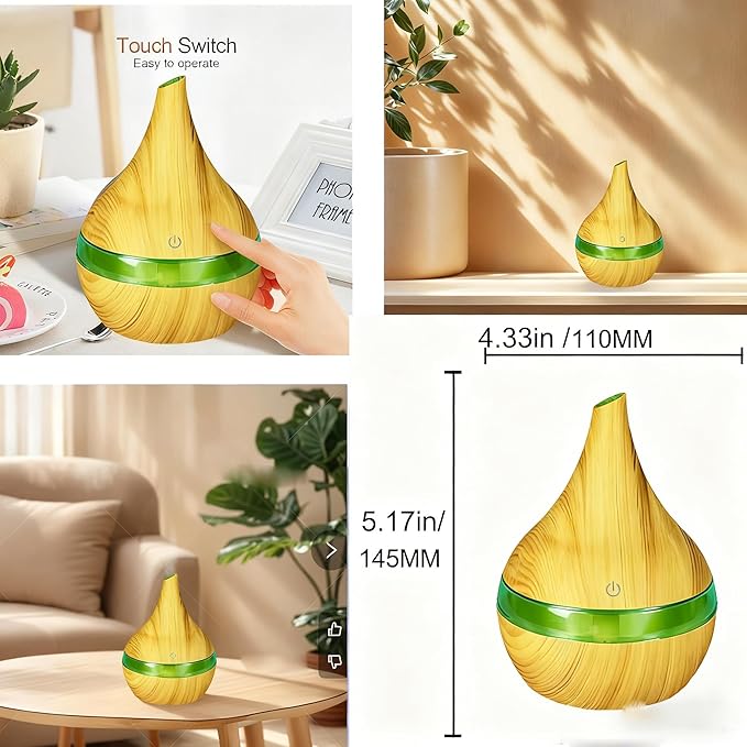 FULLBELL Cool Mist Humidifier, 10-20 Hours Runtime, 7 Color Lights, 2 Modes - Image 2