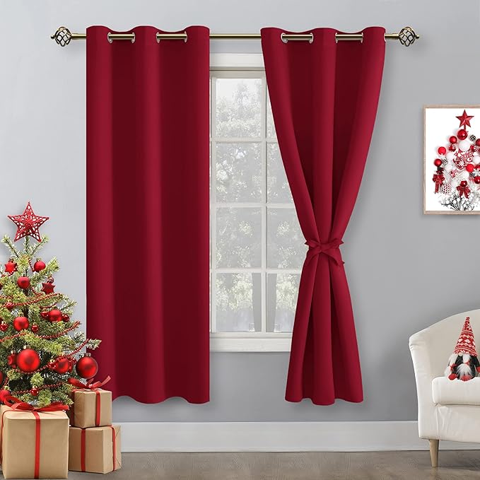 Hiasan Blackout Curtains for Bedroom, 42 x 63 Inches Length by Hiasan