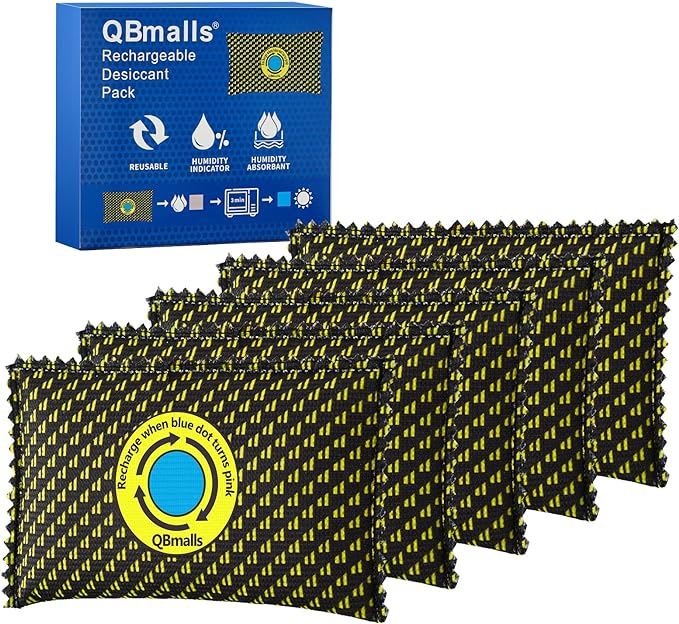 100g Rechargeable Desiccant Pack of 5, Moisture Absorber by QBmallsbuynow