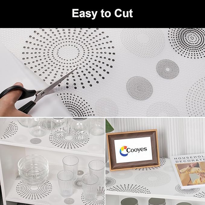 Cooyes Shelf and Drawer Liner for Kitchen Cabinets – Non-Adhesive, Waterproof - Image 5