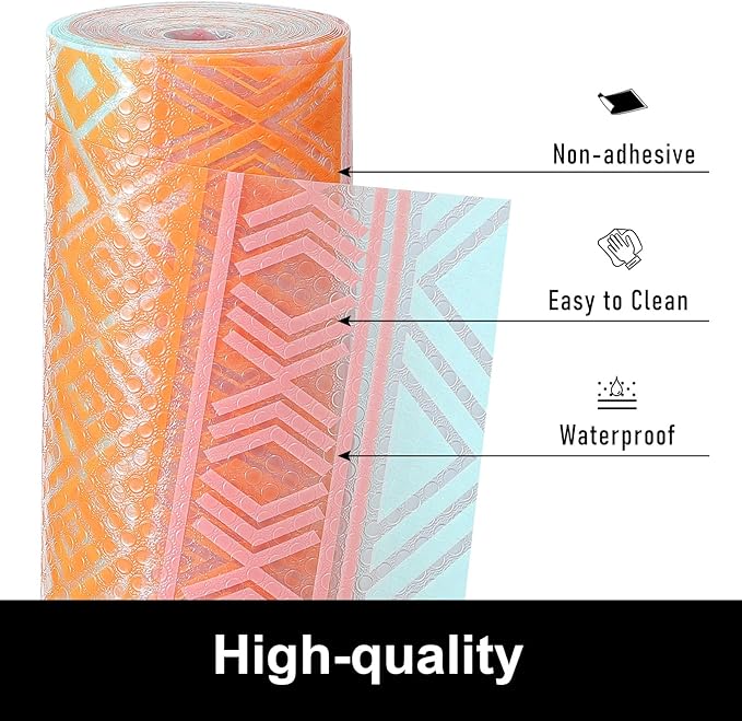 Cooyes Shelf Drawer and Cabinet Liner, Washable Oil-Proof Shelf Liners - Image 2