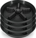 4 Pack Plant Saucer 14 inch, Plastic Plant Saucers by Unknown
