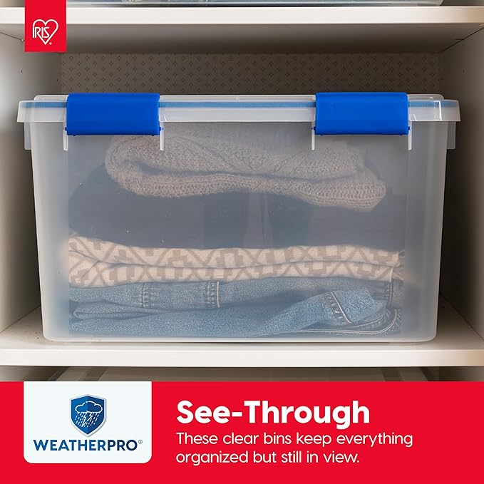 IRIS USA WeatherPro 16 Qt Storage Bins - Image 5