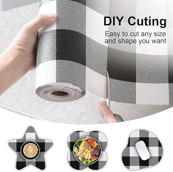 Shelf Drawer Liner for Kitchen Cabinets Non-Adhesive Non-Slip, Hide Stains & - Image 7