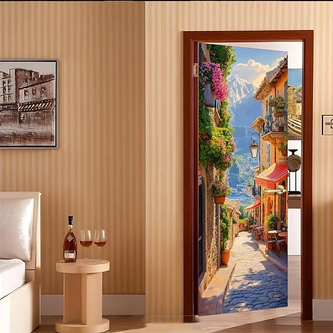 3D Door Decals Stickers, Peel Stick Wall Murals Vinyl Wallpaper Self-Adhesive - Image 7