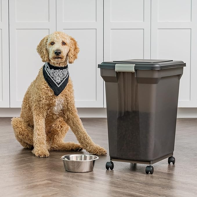IRIS USA 58 Lbs / 67 Qt WeatherPro Airtight Pet Food Storage Container - Image 5