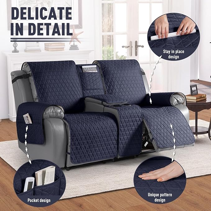 TAOCOCO 100% Waterproof Loveseat Recliner Couch Sofa Covers - Image 6