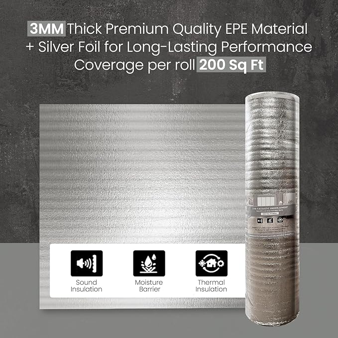 3-in-1 Acoustic Premium Floor Underlayment - Image 2