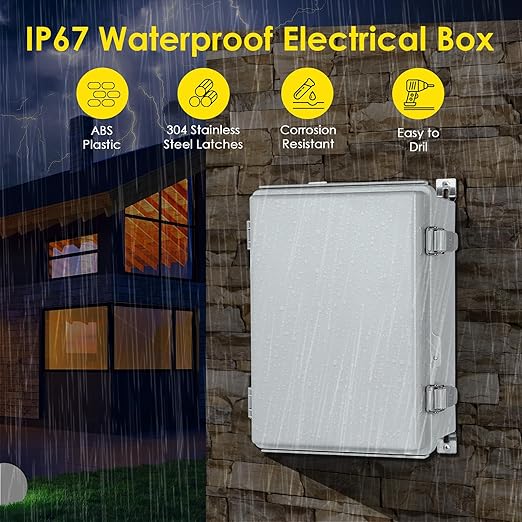 Waterproof Electrical Junction Box, IP67 ABS Plastic Junction Box Enclosure - Image 2