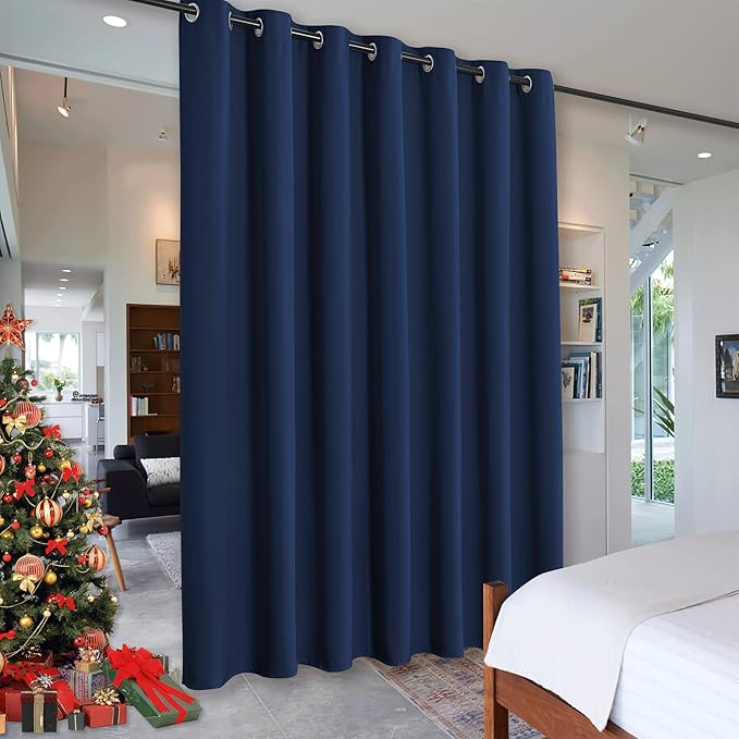 RYB HOME Room Partition Curtains Privacy Blackout Drapes Energy Efficient Odor by RYBHOME
