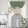 Small Stall Green Boho Shower Curtain 54Wx78H Rv Modern Bohemian Abstract Sage by MitpokBrand