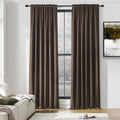 DONREN 96 Inches Long 2 Panels Blackout Curtain Panels by DONREN