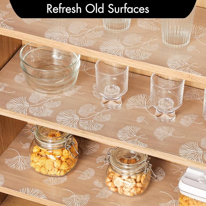 Cooyes Shelf Liner, Non Adhesive Drawer and Cabinet Liner, EVA Washable - Image 3