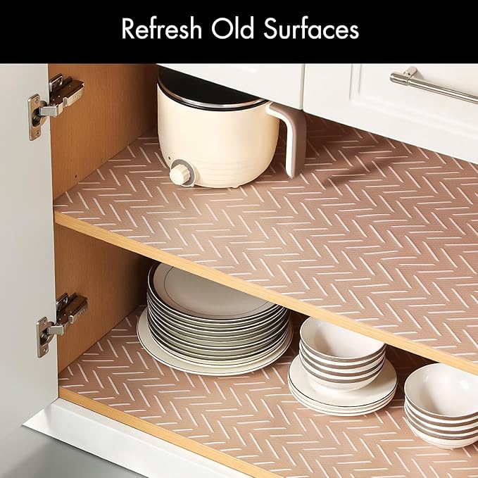 Cooyes Shelf and Drawer Liner for Kitchen Cabinets – Non-Adhesive, Waterproof - Image 3