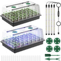 Pawfly Seed Starter Trays, 2 Pack 80 Cells Seed Starter Kit by Pawfly