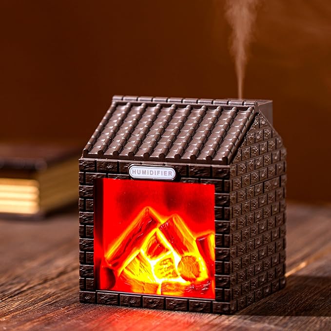 Mini Fireplace Cool Mist Humidifier by Daileeby