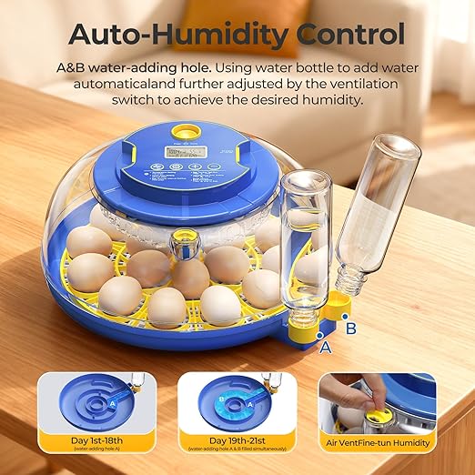 18 Egg Incubators for Hatching Eggs, 360° View - Image 7