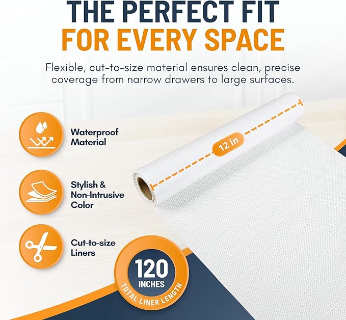 Shelf Liner Cabinet Liner for Shelves Non-Adhesive Kitchen Drawer Liner by - Image 3