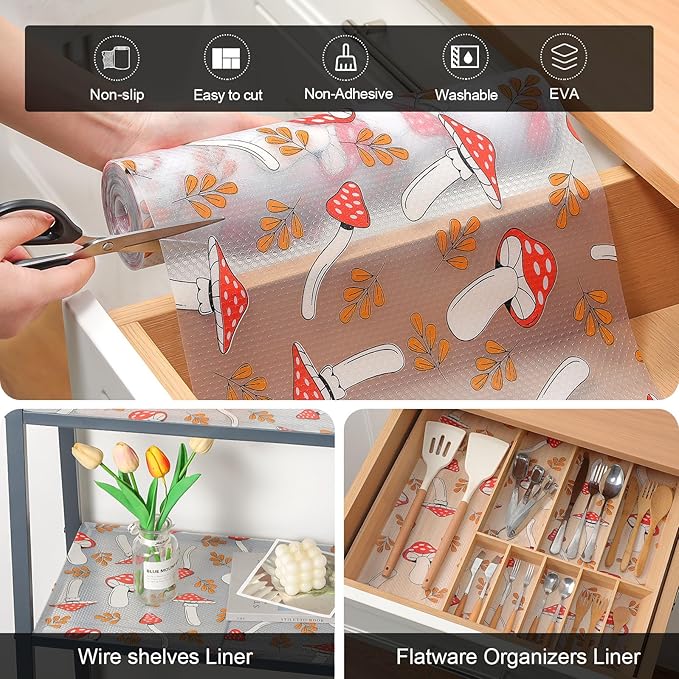 Cooyes Shelf Liner – Non-Slip Cabinet & Drawer Liner - Image 5