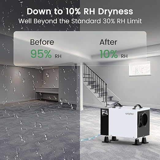 Waykar 125 Pint Crawl Space Dehumidifier - Image 3