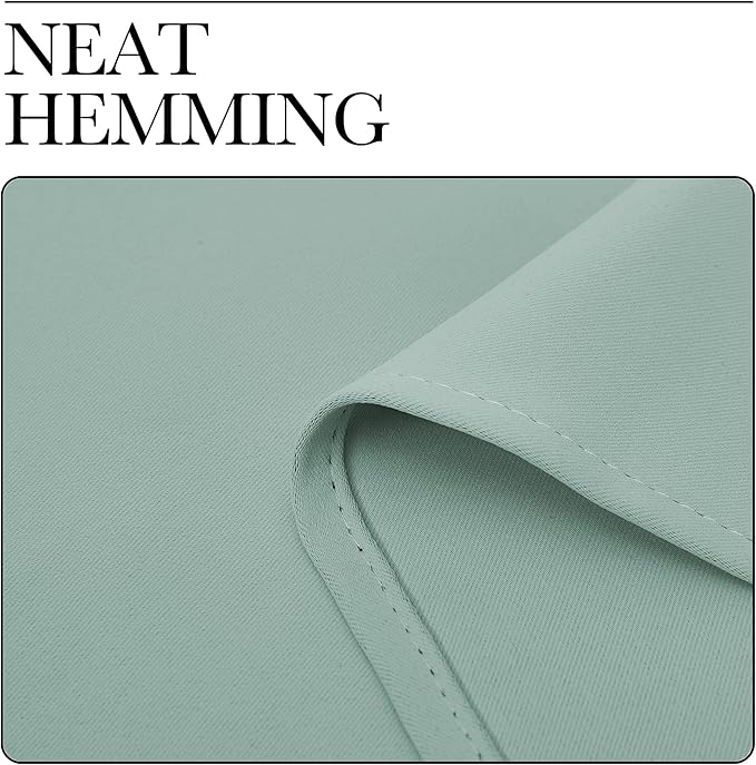 NICETOWN Small Window Curtains for Bedroom, Seafoam Green Window Treatment - Image 6
