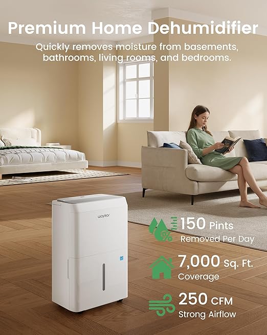 Waykar 150 Pint Energy Star Dehumidifier - Image 2