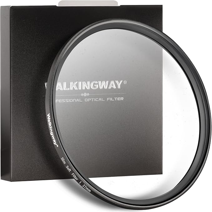 WalkingWay 37mm White Mist Diffusion Filter Subtle Soft Focus Filter Dreamy Fog by WalkingWay