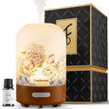 Essential Oil Diffuser Hand Blown Glass, 100ml Small Aromatherapy Diffuser by Fashome