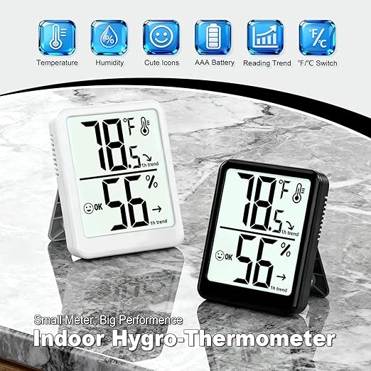 2-Pack Room Thermometer Indoor Hygrometer - Image 3