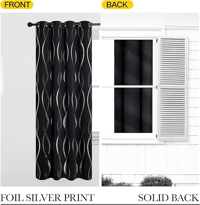 NICETOWN Blackout Curtain Panels 84 inches - Image 6