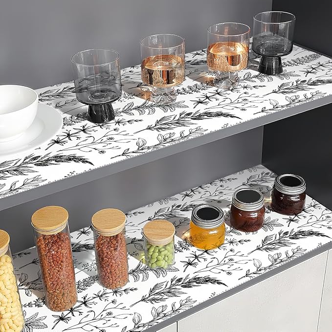 Shelf Liner for Kitchen Cabinets, Non Adhesive Cabinet Liner, Non-Slip Drawer - Image 3