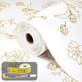 Shelf Liners for Kitchen Cabinets Non Adhesive Drawer Liner 23.6in x 20FT Gold by Oneoftheworld