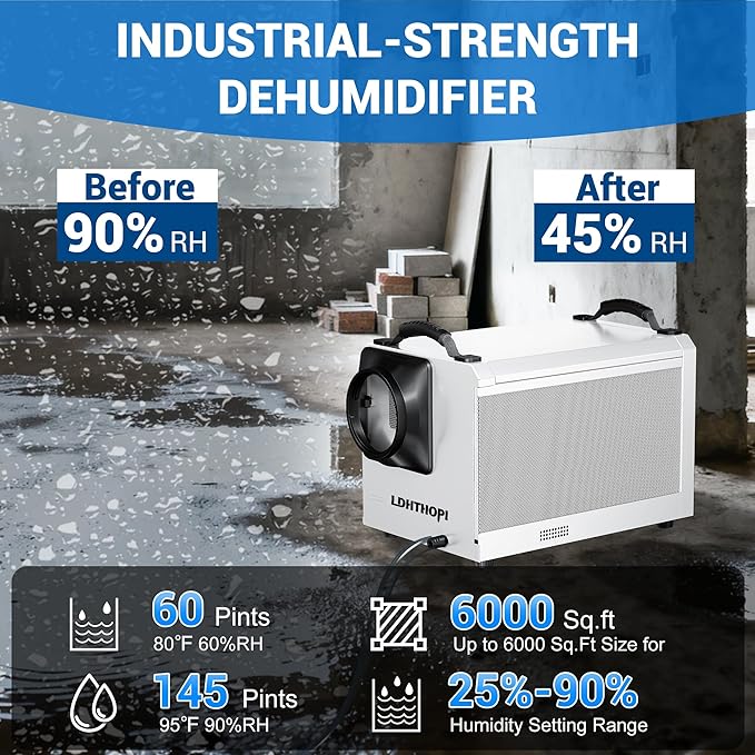 LDHTHOPI 145 Pint Commercial Dehumidifier - Image 2