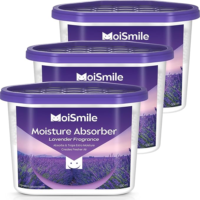 Moisture Absorbers, Efficient Lavender Vanilla Humidity Absorber ＆ Odor by MoistureAbsorbers