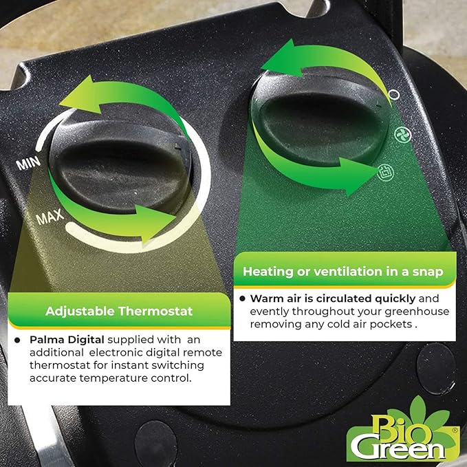 BioGreen Electric Greenhouse Heater & Fan - Image 5