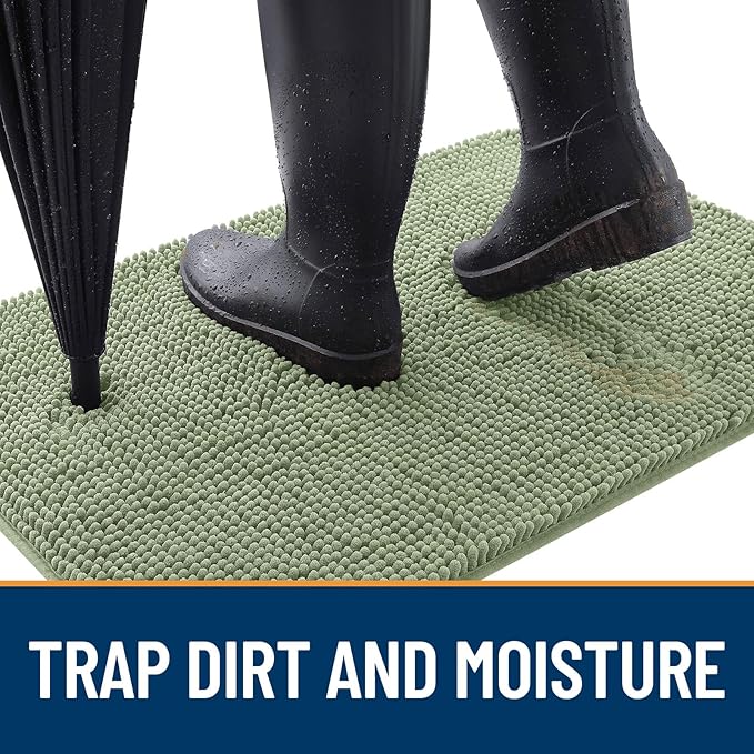 OLANLY Dog Door Mat for Muddy Paws 34x21, Absorbs Moisture and Dirt, Absorbent - Image 2
