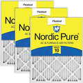 Nordic Pure 16x20x1 Pleated MERV 10 Air Filters 3 Pack by NordicPure
