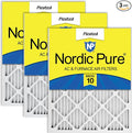 Nordic Pure 20x24x1 Pleated MERV 10 Air Filters 3 Pack by NordicPure