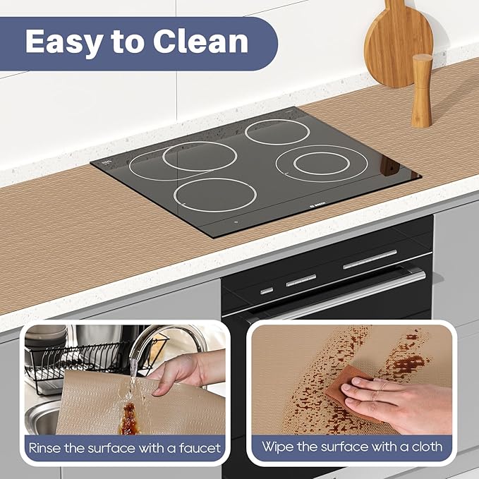Drawer Liner, Shelf Liners for Kitchen Cabinet Waterproof & Oil-Proof Cupboard - Image 4