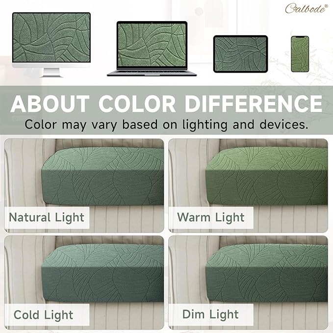 12Pcs Stretch Couch Cushion Covers, Water Resistant Outdoor Sofa Cuhsion Cover - Image 6