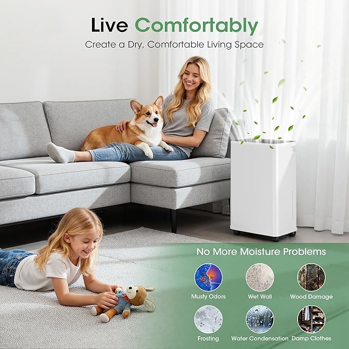 2500 sq.ft Dehumidifier for Basement, Smart APP WiFi Control, 35 Pint - Image 5