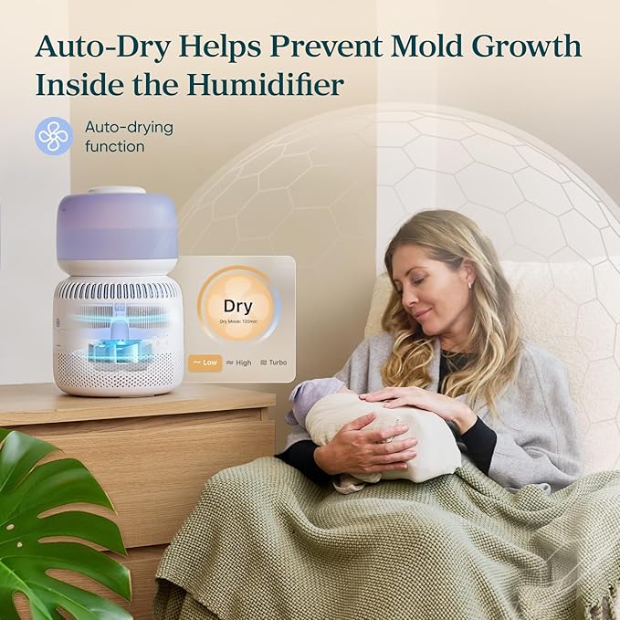 LEVOIT Evaporative Humidifiers for Bedroom Baby, Dual Air and Water Filters - Image 5
