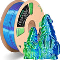 OVV3D PLA Filament 1.75mm, Silk PLA Dual Color Blue Green 3D Printer Filament by OVV3D