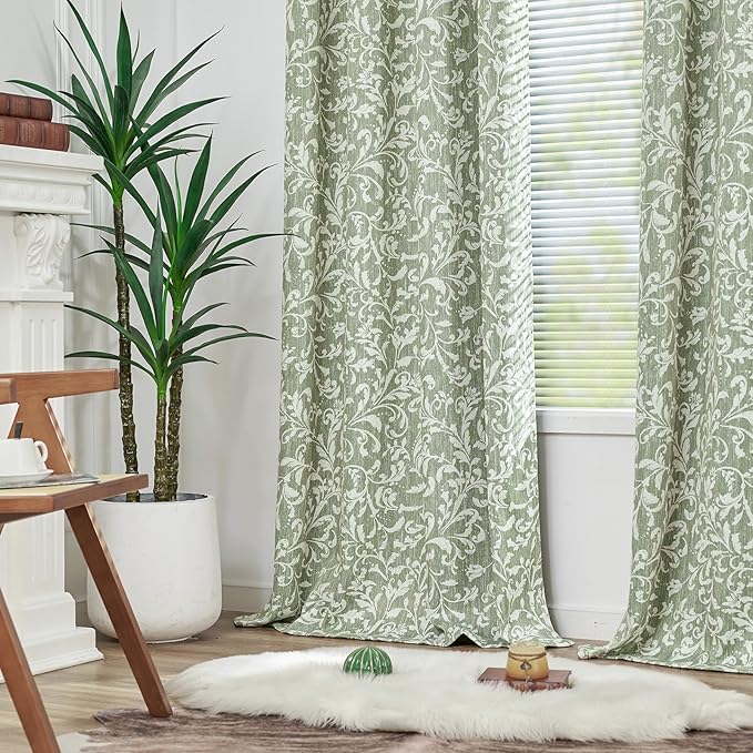 Vangao Sage Green 100% Blackout Curtains 84 Inches Long - Image 7