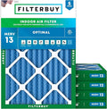 Filterbuy 30x36x2 Air Filter MERV 13 Optimal Smoke & Allergy Defense, by Filterbuy