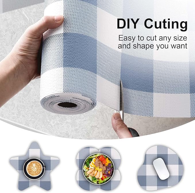Shelf Drawer Liner for Kitchen Cabinets Non-Adhesive, 23.6In x 30FT Non-Slip - Image 5