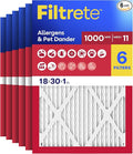 Filtrete 18x30x1 Air Filter, MERV 11, MPR 1000, Allergens & Pet Dander by Unknown