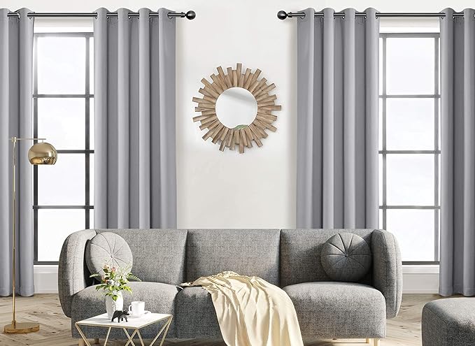 MYSKY HOME Silver Grey Curtains - Image 6