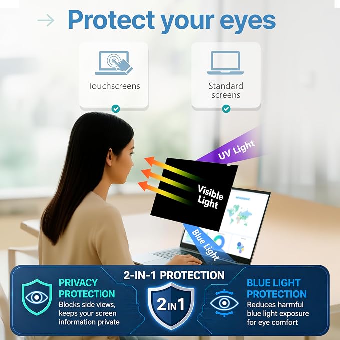 VINTEZ 15.6 Inch 16:9 Privacy Screen - Image 9